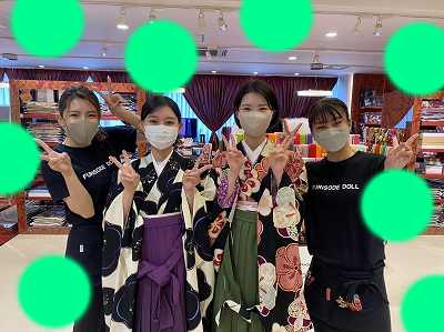 【TAKAZEN梅田本店】♡26日カワイイ袴＆お振袖姫ちゃん♡